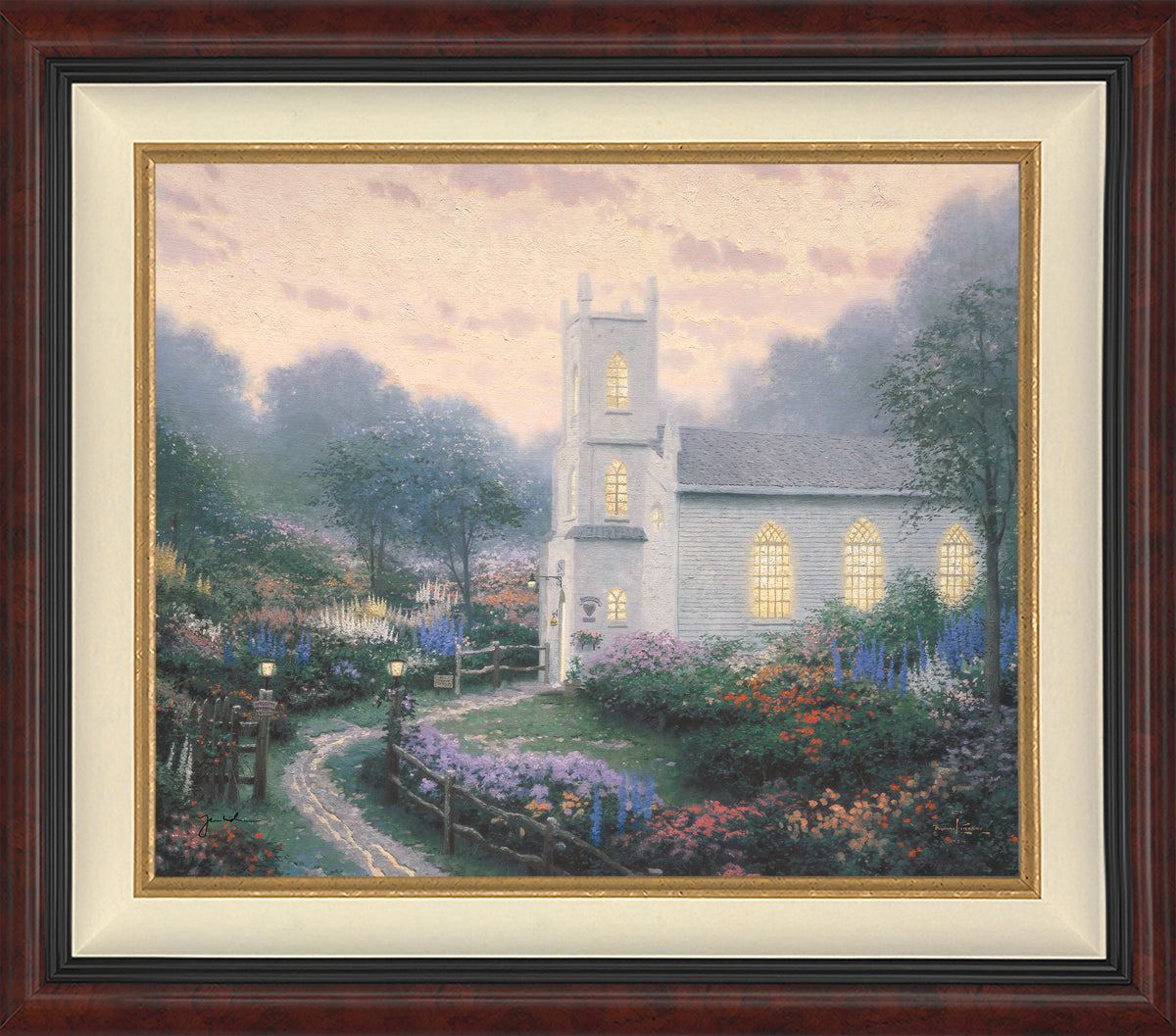 *RARE* Blossom Hill Church Canvas Burl 20" x 24" #26
