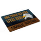 One Tough Old Bird Lives Here - Bald Eagle - 2' x 3' Personalized Floor Mat