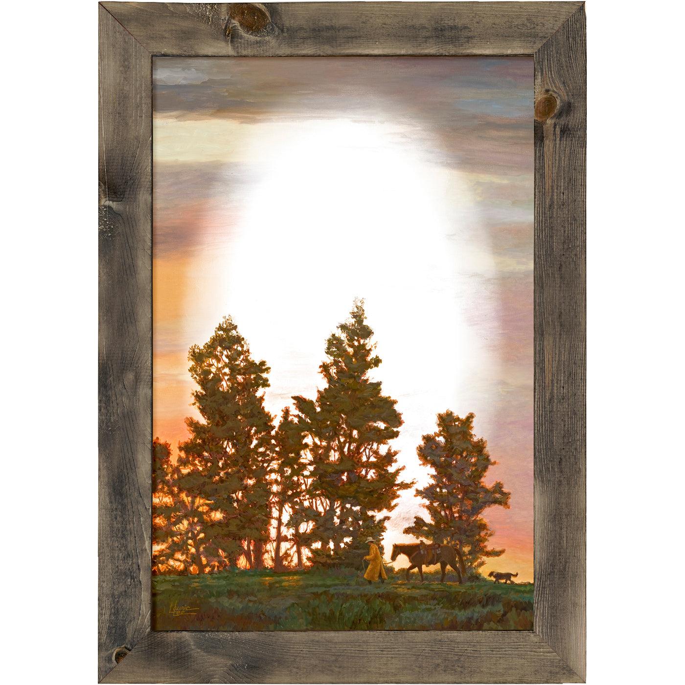 New Day - Cowboy - 28.5" x 20.5" Large Decorative Mirror