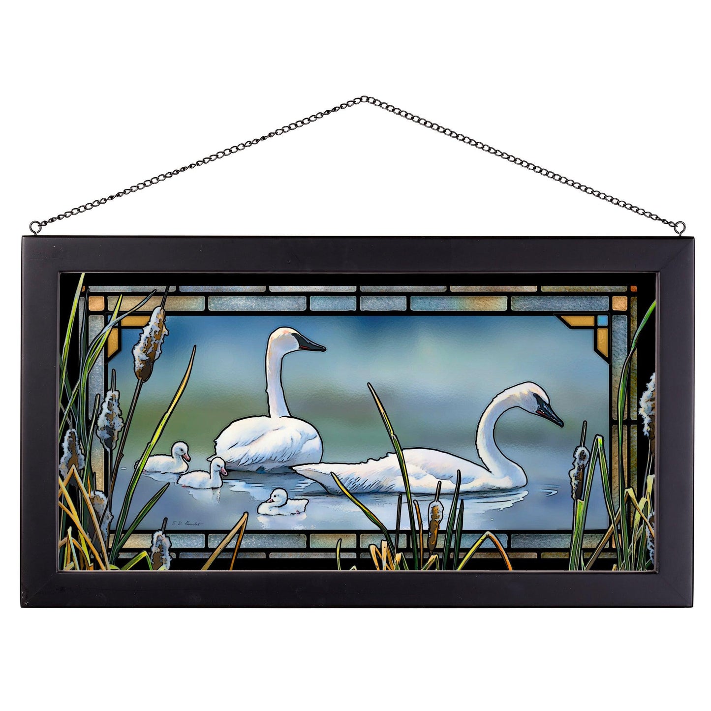 New Beginning - Swan  - Stained Glass Art