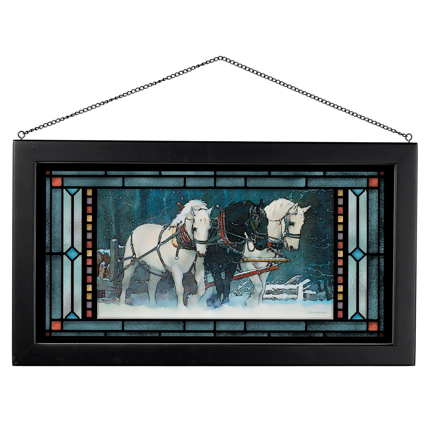Snowfall - Stained Glass Art