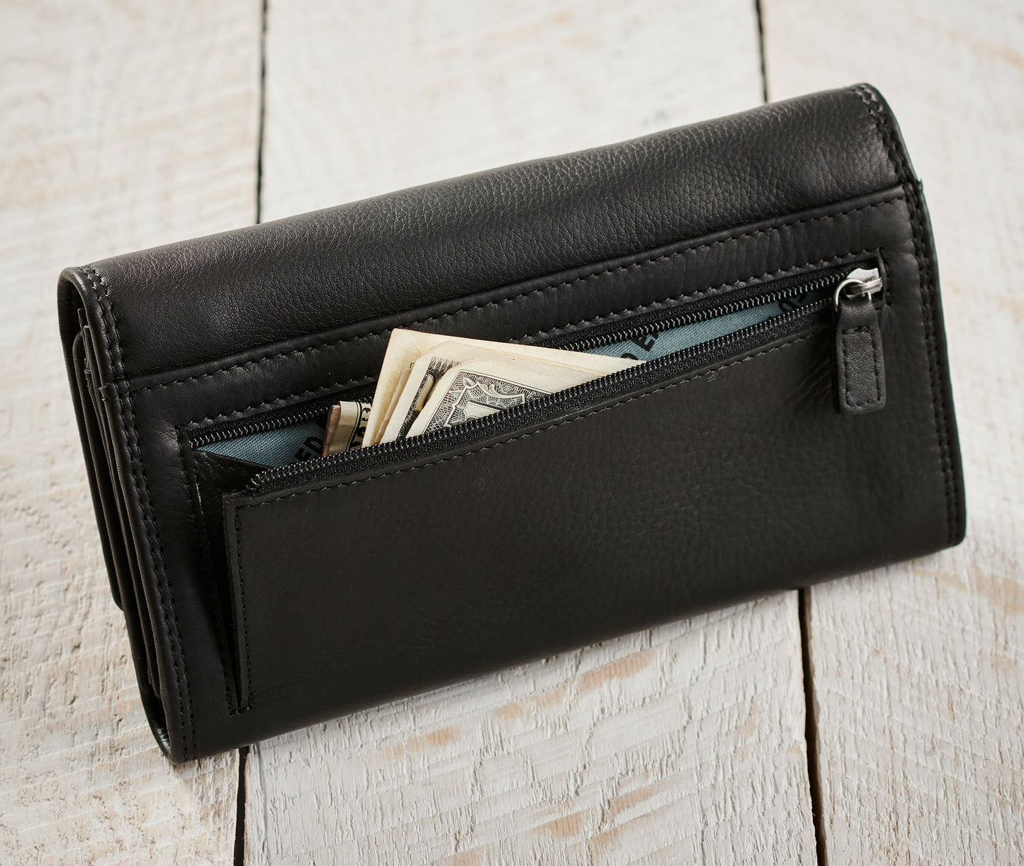 Black Voyager Leather - Wallet