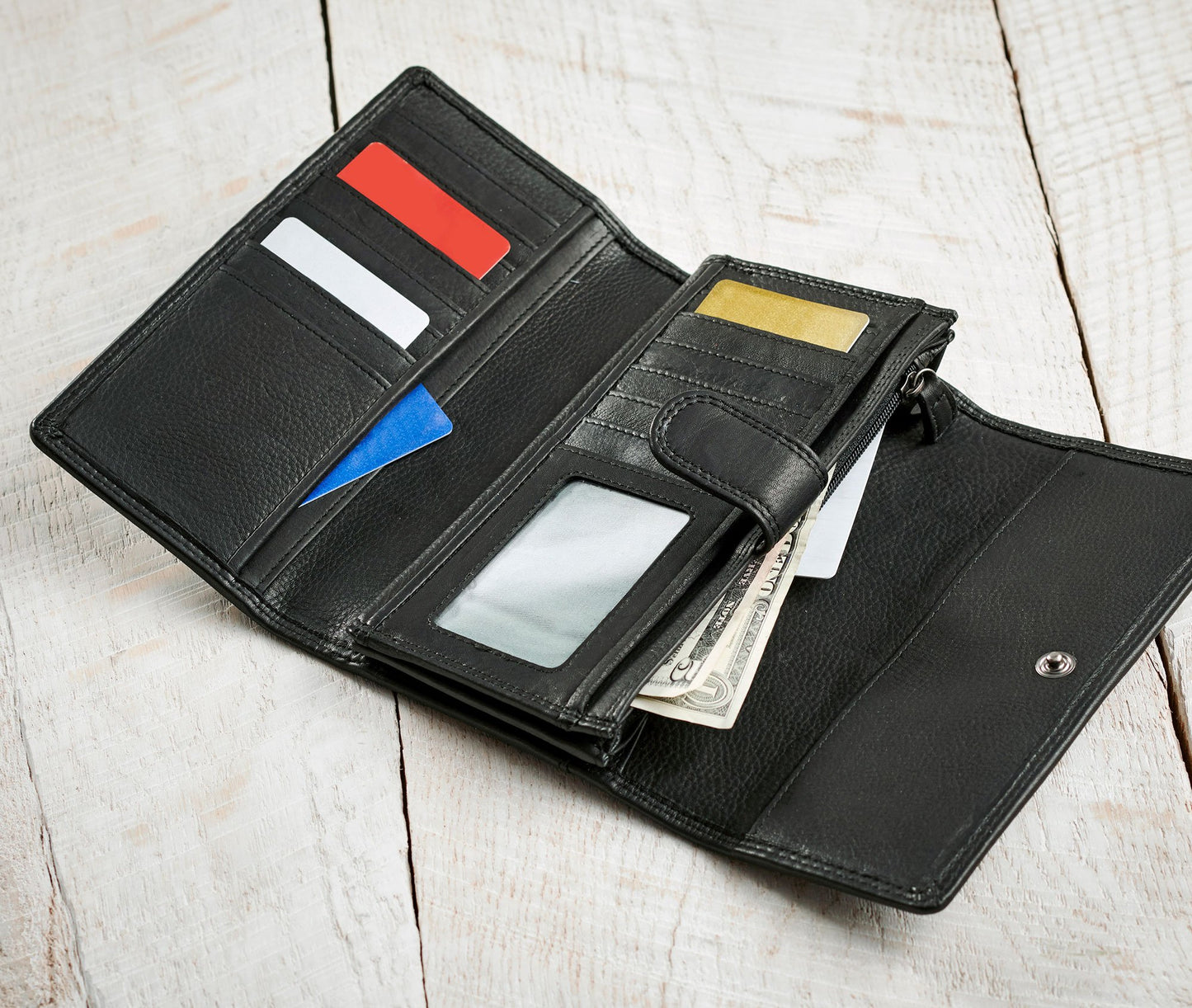 Black Voyager Leather - Wallet