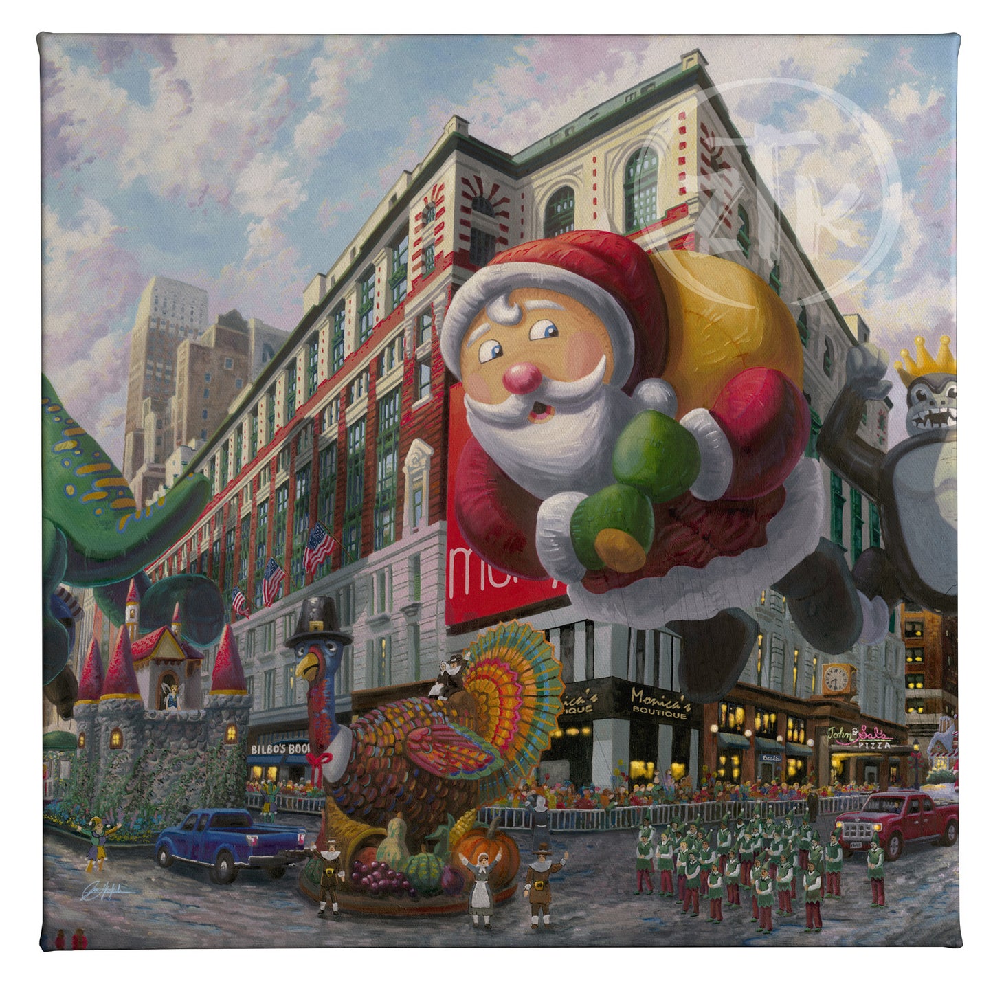 Thanksgiving in New York - 14" x 14" Gallery Wrapped Canvas