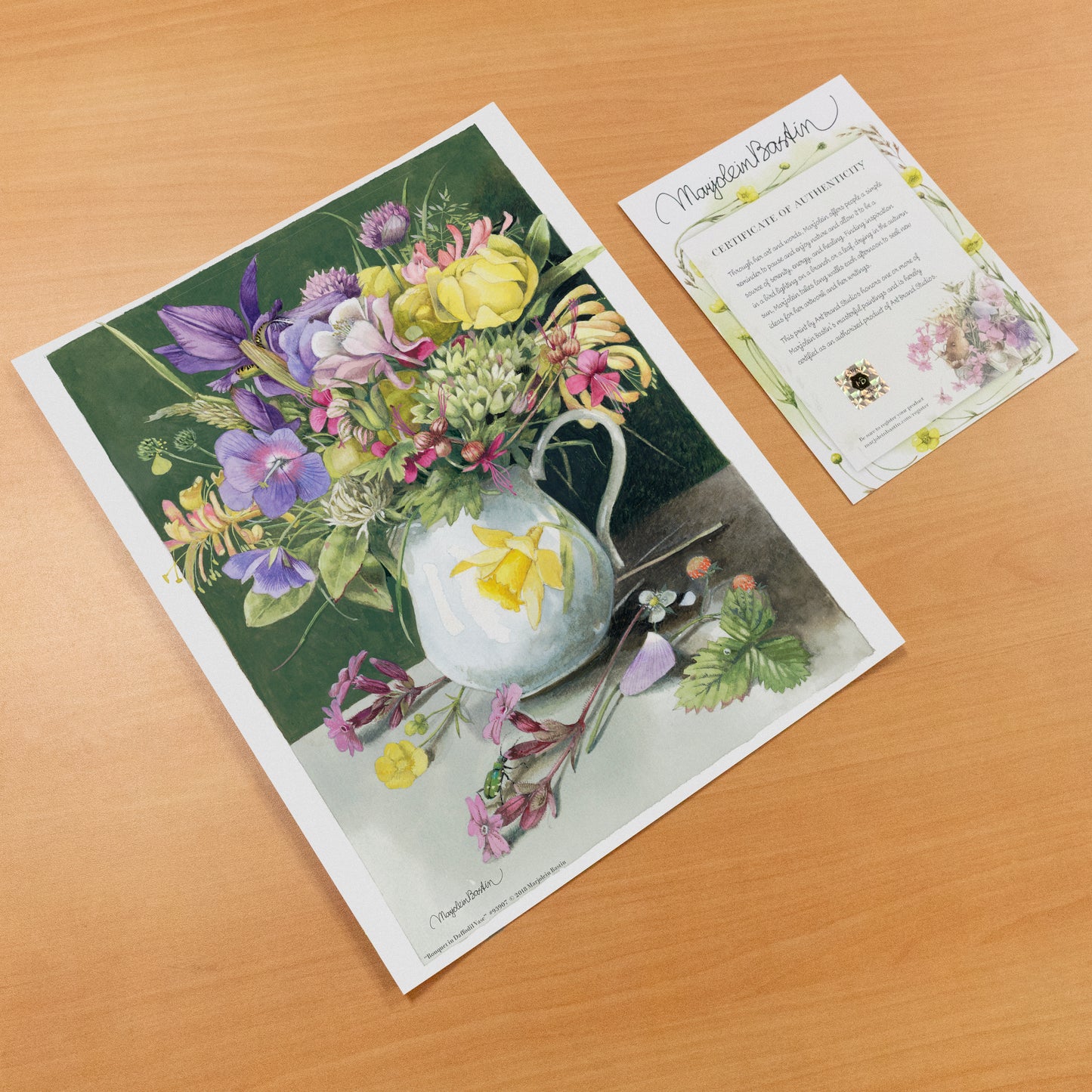 Bouquet in Daffodil Vase - Art Prints