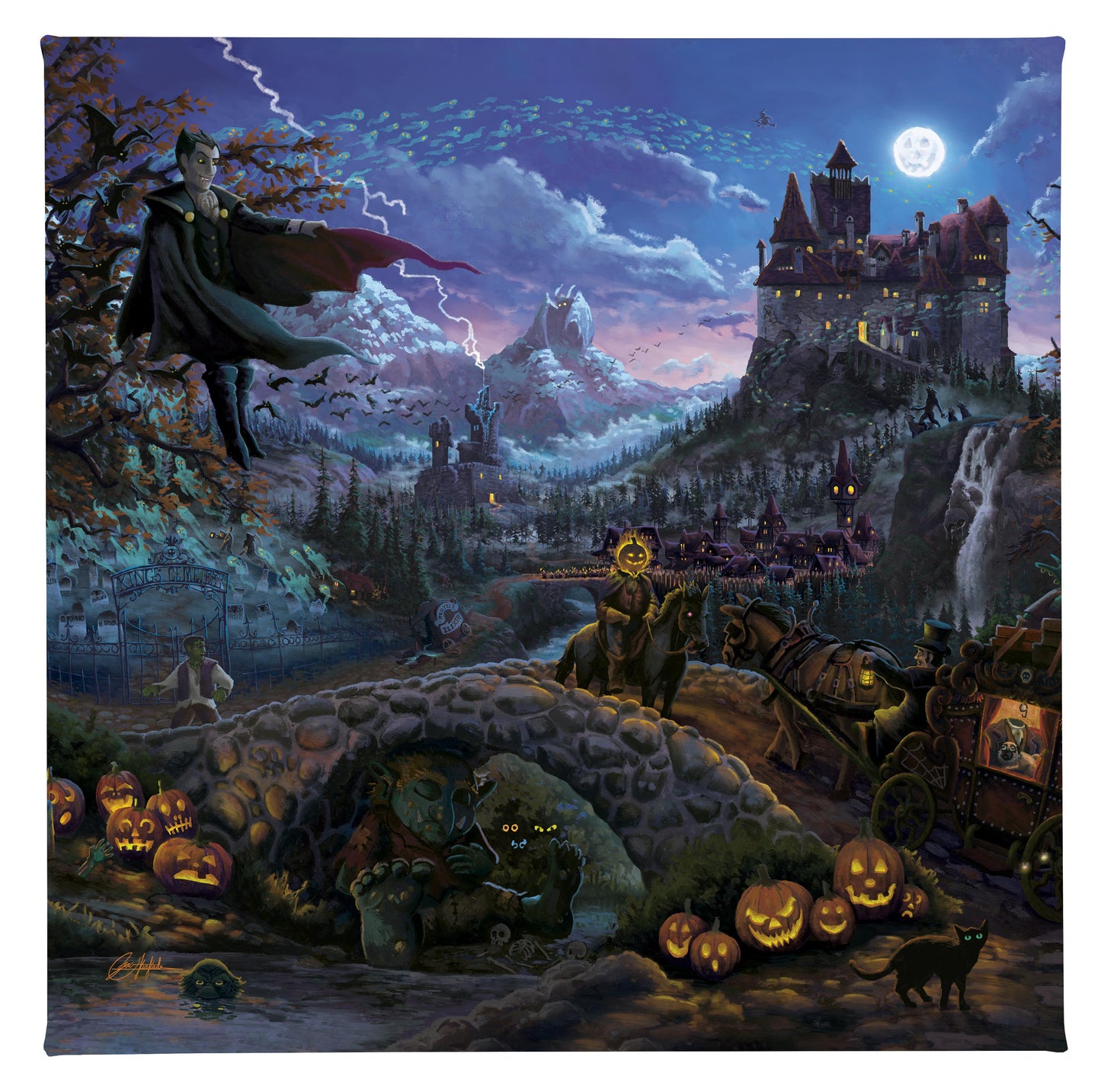 Transylvania - 14" x 14" - Gallery Wrapped Canvas