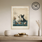 Martha Stewart Bedford | Farm Companion Portrait: Black and White Dogs | Framed Country Farmhouse Wall Art