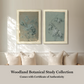 Martha Stewart Skylands | Woodland Botanical Study I | Framed Vintage Fern & Floral Illustration | Historic Estate Décor