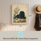 Martha Stewart Bedford | Harvest Still Life: Farm Dog Comapnion| Framed Country Farmhouse Wall Art