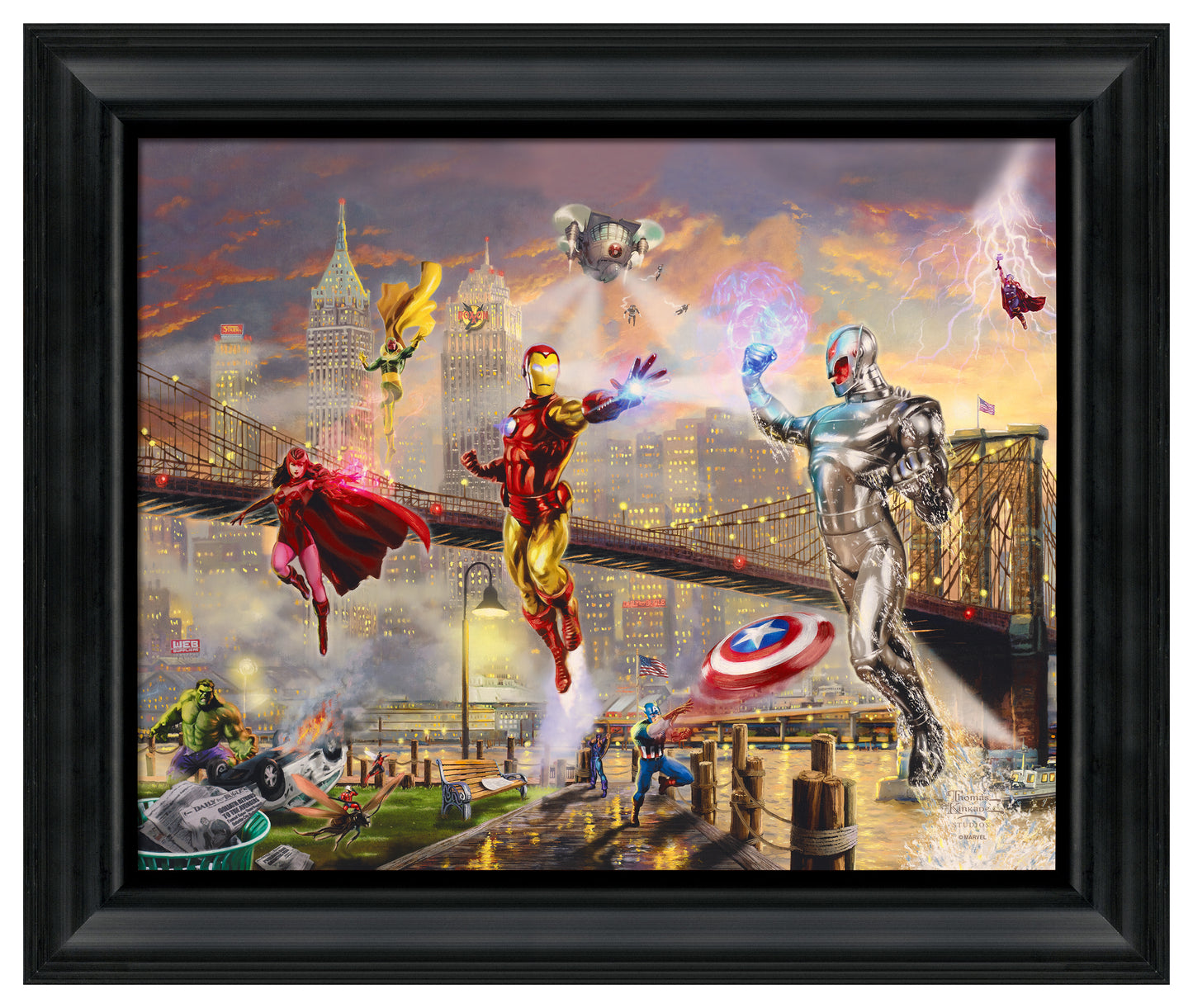 Iron Man - 16" x 20" Brushstroke Vignette