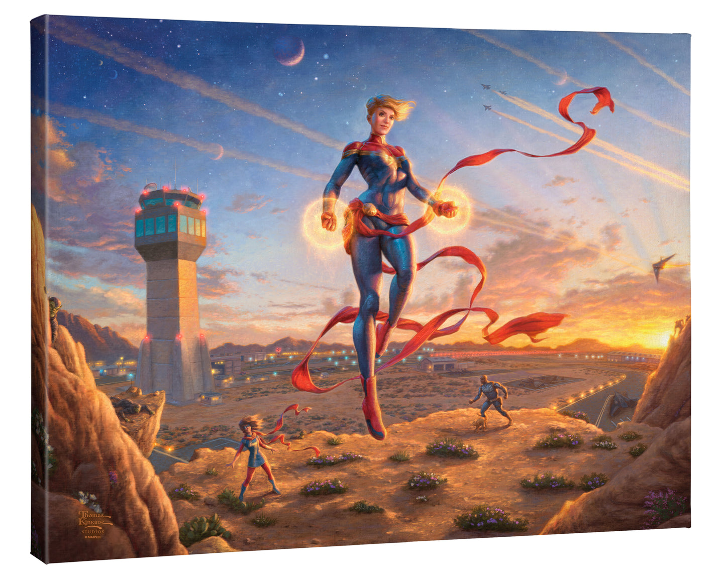 Captain Marvel - Dawn of A New Day - 24" x 30" Gallery Wrapped Canvas