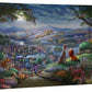 Disney Lady and the Tramp Falling in Love - 24" x 30" Gallery Wrapped Canvas