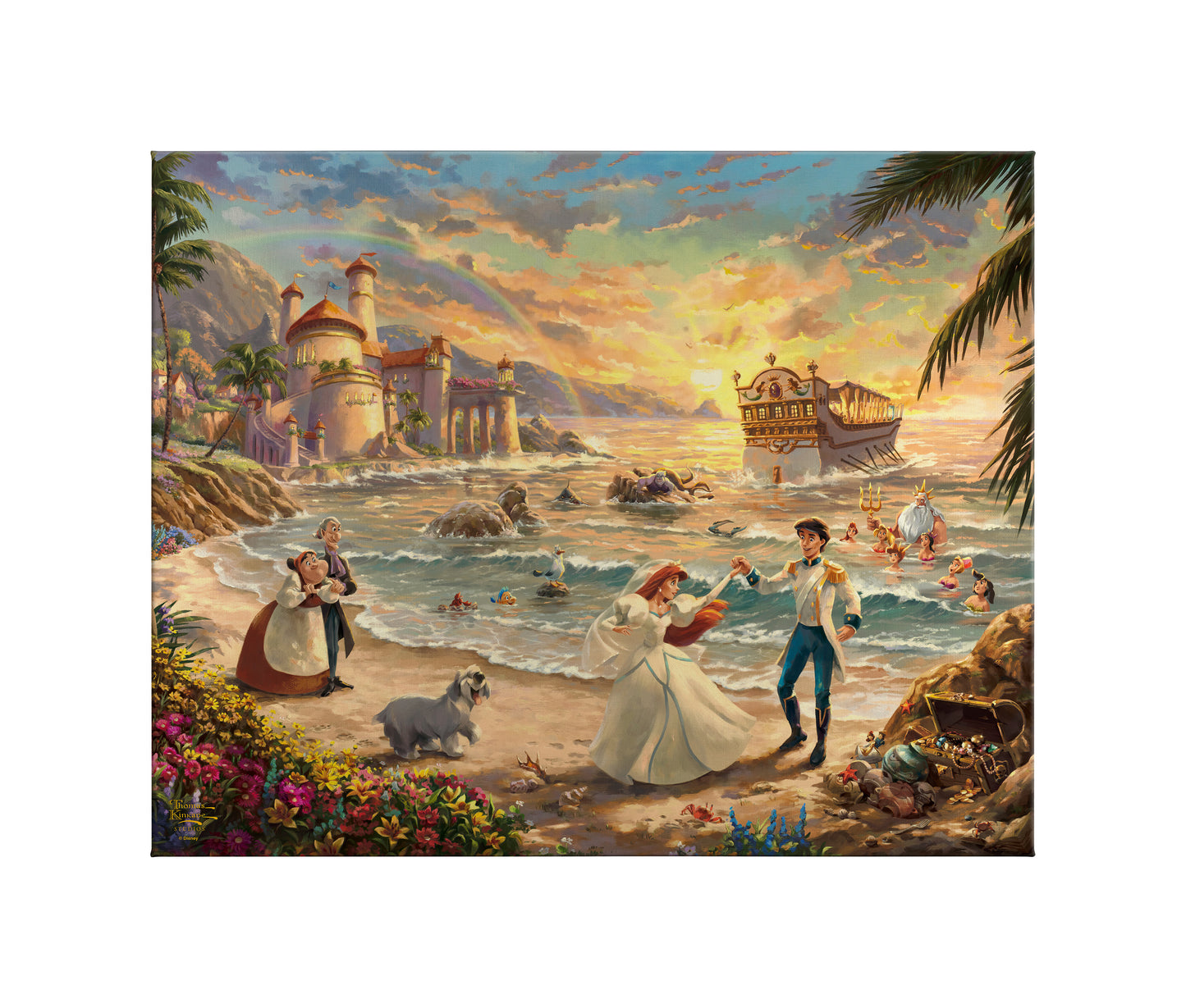 Disney The Little Mermaid Celebration of Love - 24" x 30" Gallery Wrapped Canvas
