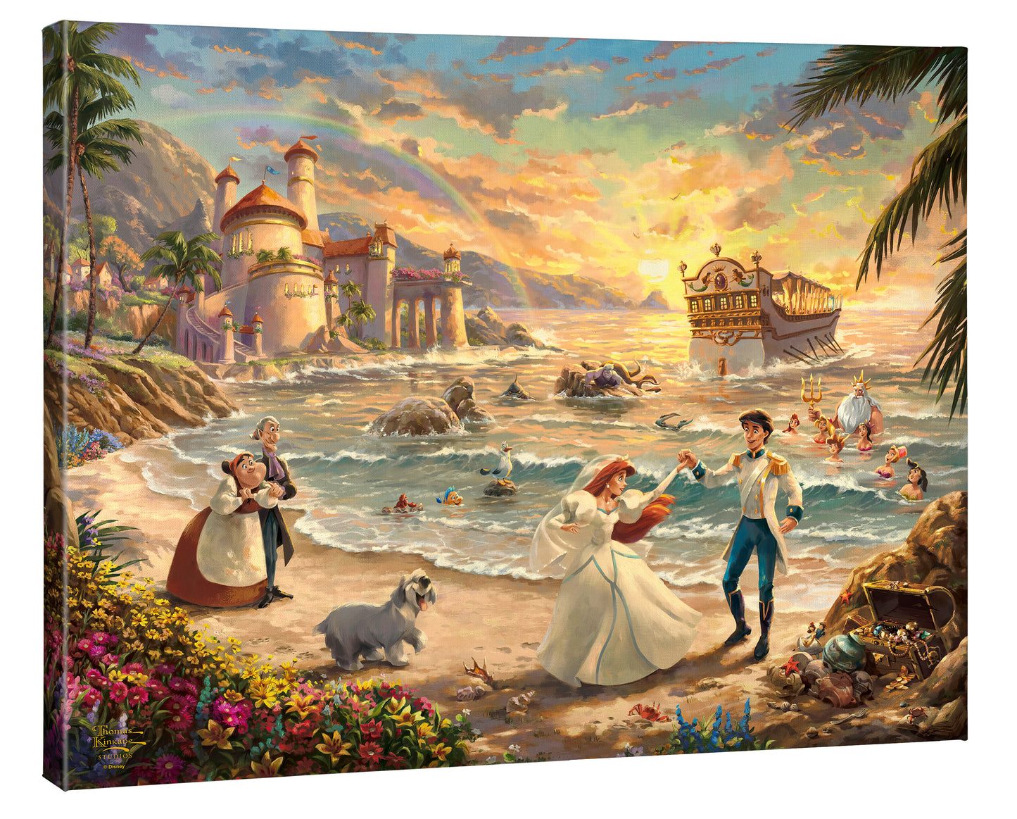 Disney The Little Mermaid Celebration of Love - 24" x 30" Gallery Wrapped Canvas