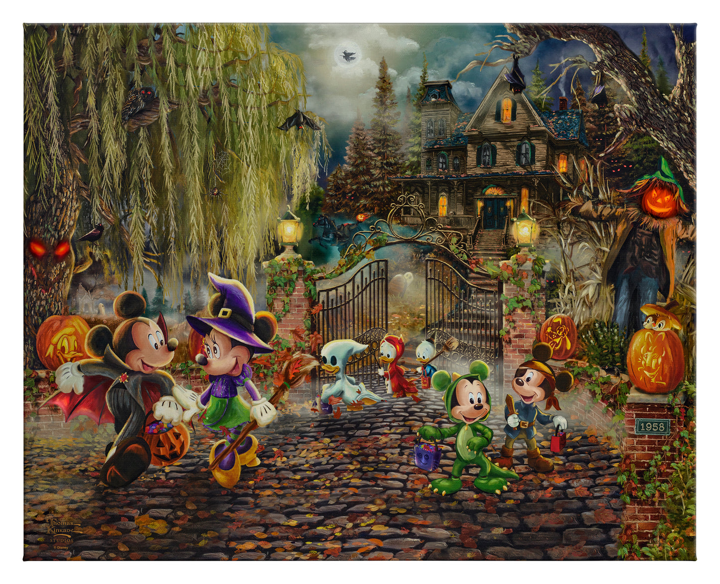 Disney Mickey and Minnie Halloween Fun - 24" x 30" Gallery Wrapped Canvas