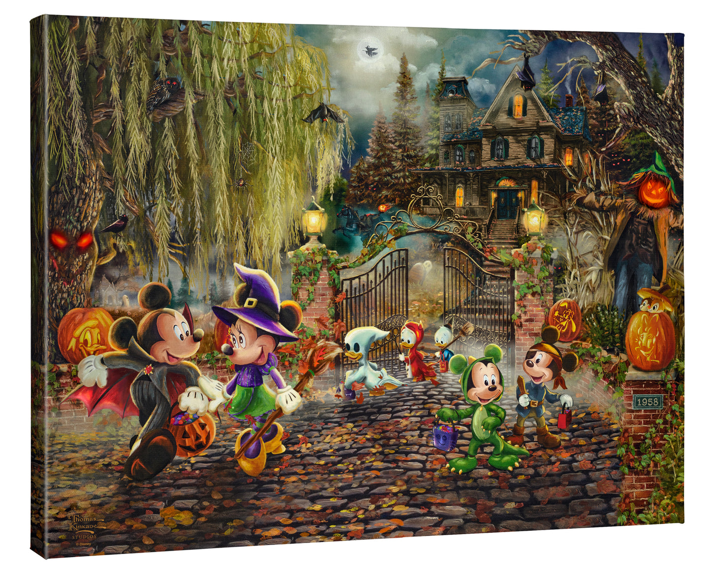 Disney Mickey and Minnie Halloween Fun - 24" x 30" Gallery Wrapped Canvas