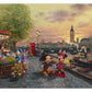 Disney Mickey and Minnie in London - 24" x 30" Gallery Wrapped Canvas