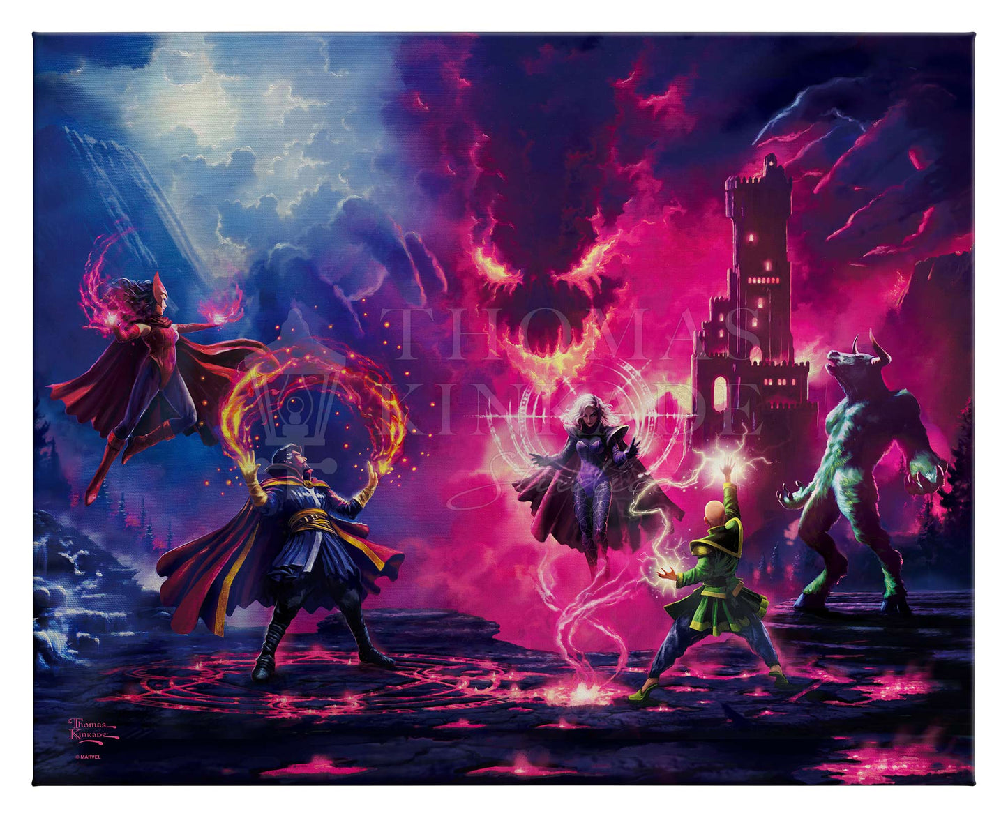 Doctor Strange vs. The Dark Despot - 24" x 30" Gallery Wrapped Canvas