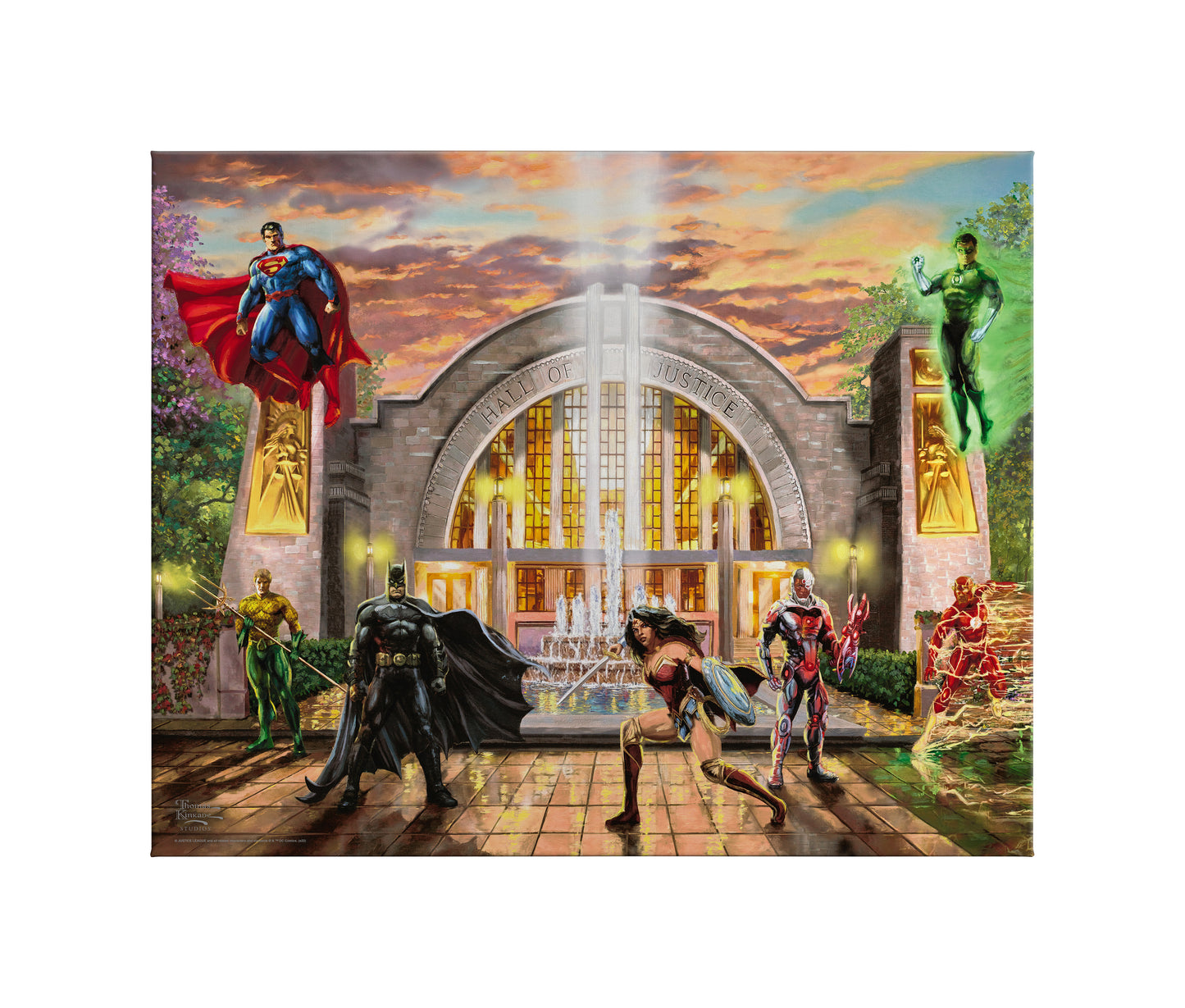 Hall of Justice - 24" x 30" Gallery Wrapped Canvas