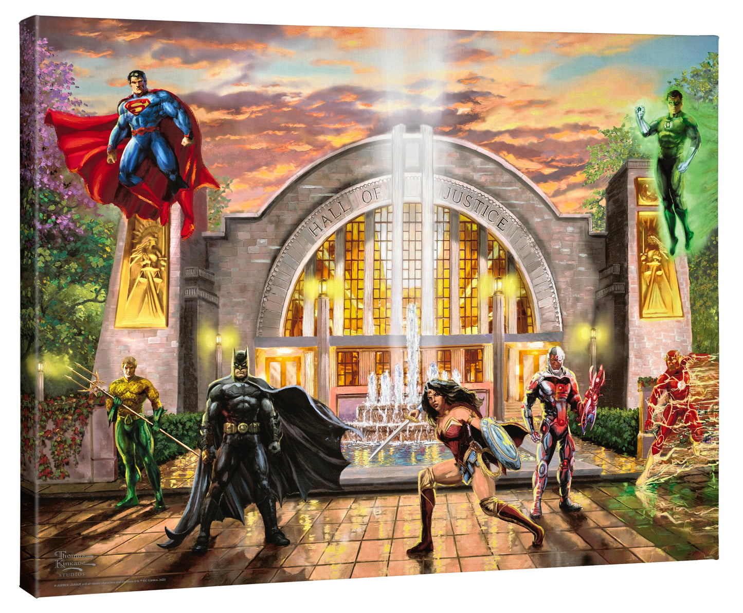 Hall of Justice - 24" x 30" Gallery Wrapped Canvas