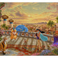 Disney Jasmine Dancing in the Desert Sunset - 24" x 30" Gallery Wrapped Canvas