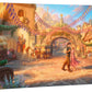 Disney Rapunzel Dancing in the Sunlit Courtyard - 24" x 30" Gallery Wrapped Canvas