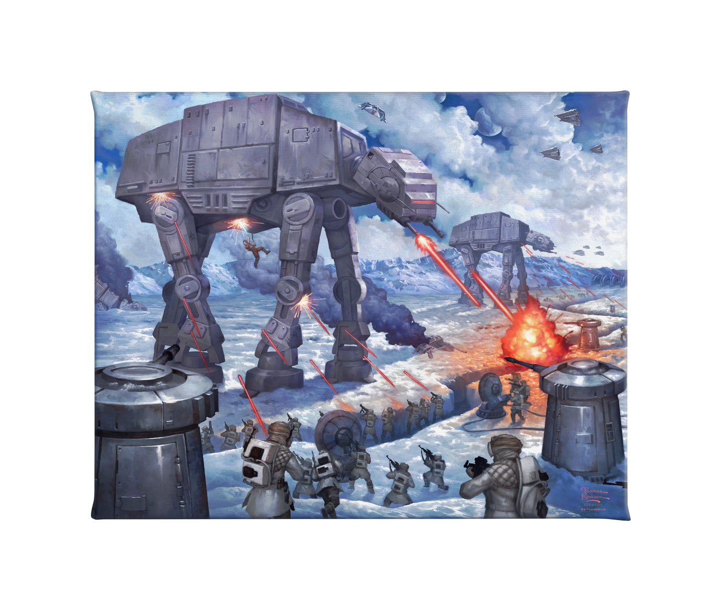 The Battle of Hoth™ - 24" x 30" Gallery Wrapped Canvas