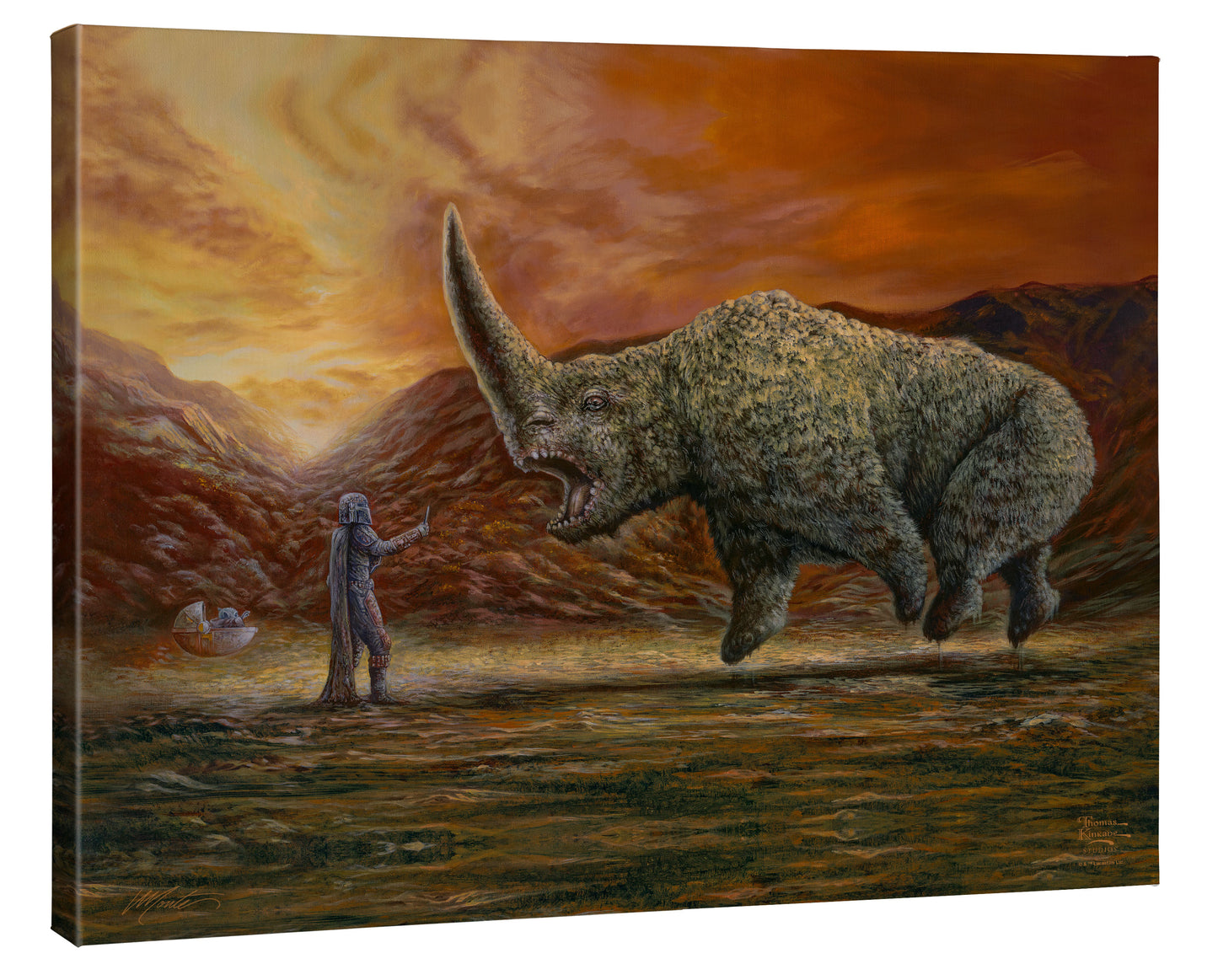 The Mandalorian™ - The Mudhorn - 24" x 30" Gallery Wrapped Canvas