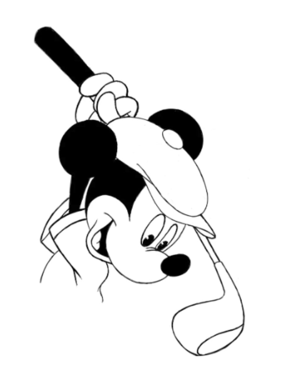 Disney's Mickey and Minnie's Scottish Golf Outing Silkscreen + Master - Highlighting