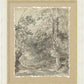 Martha Stewart Skylands | New England Landscape Study II | Framed Vintage Forest Etching | Historic Estate Wall Art
