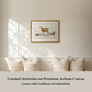 Martha Stewart Skylands | Wildlife Study: Stag | Framed Vintage Deer Illustration | Estate Natural History Wall Art