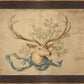 Martha Stewart Skylands | Wildlife Study: Stag Head | Framed Vintage Deer Illustration | Estate Natural History Wall Art