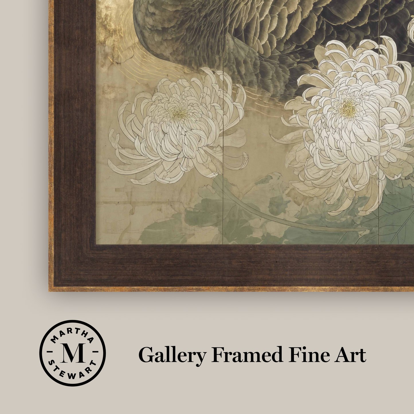 Martha Stewart Skylands | Waterfowl Study: Swan | Framed Vintage Swan Illustration | Historic Estate Wall Art