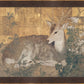Martha Stewart Skylands | Wildlife Study: Resting Doe | Framed Vintage Deer Illustration | Estate Natural History Art