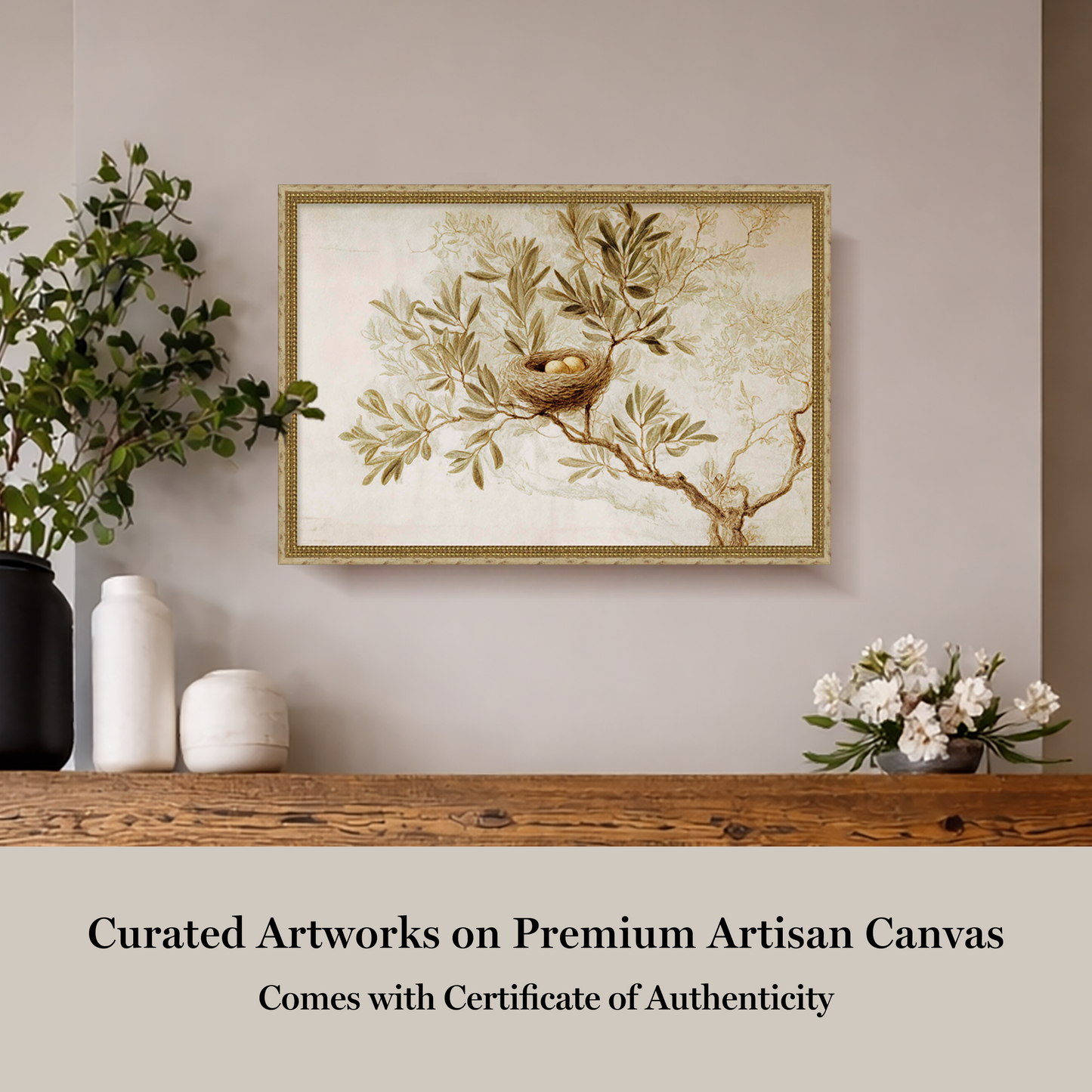 Martha Stewart Skylands | Songbird Study | Framed Vintage Bird Illustration | Estate Botanical Wall Art