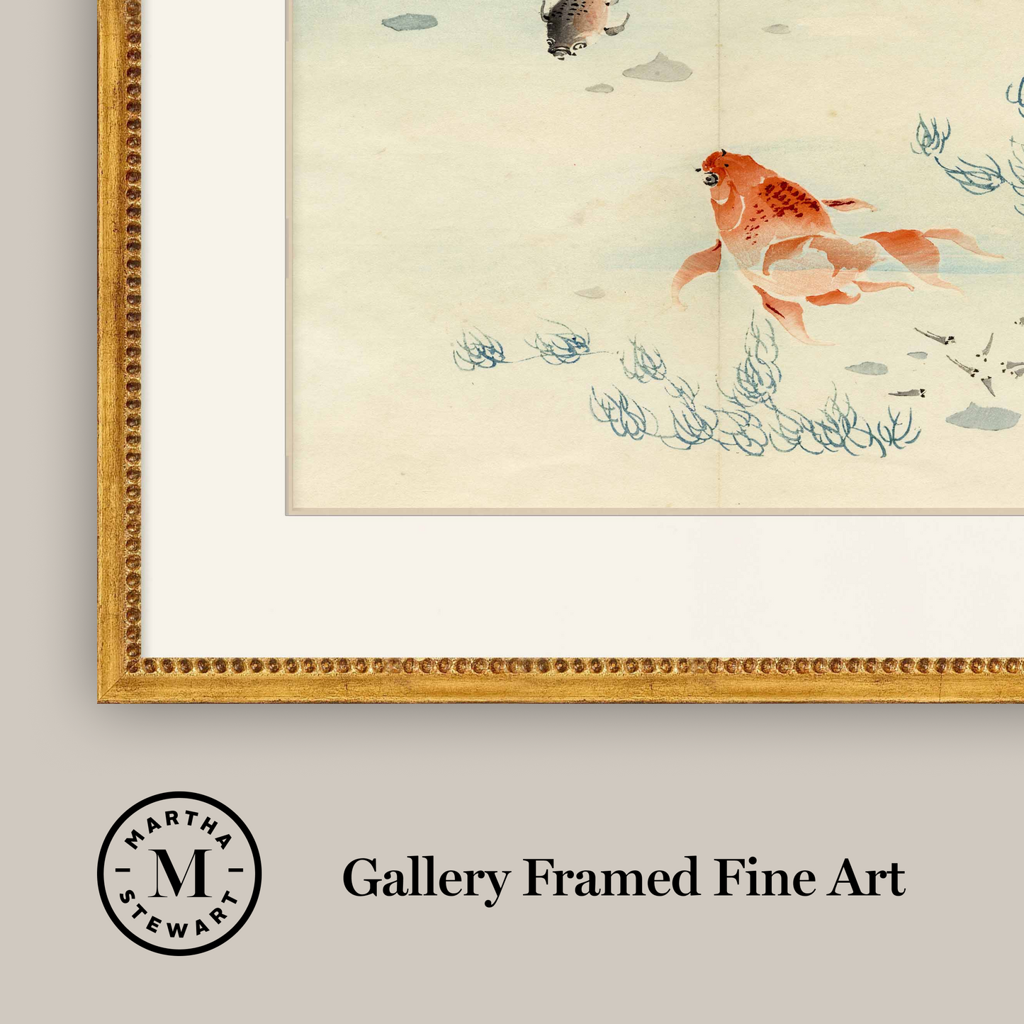 Martha Stewart Perry Street | Modern Still Life: Goldfish Composition | Framed Contemporary Art