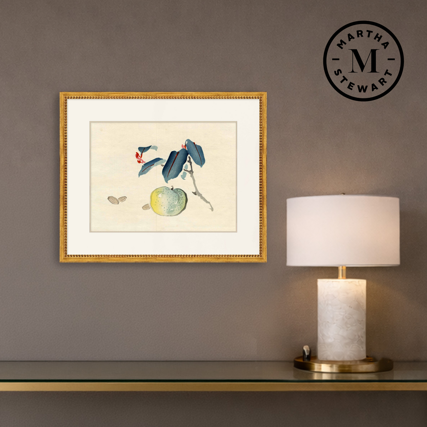 Martha Stewart Perry Street | Modern Still Life: Fruit Study | Framed Contemporary Botanical Art