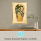 Martha Stewart Perry Street | Modern Botanical: Tropical Leaf Study | Framed Contemporary Wall Art