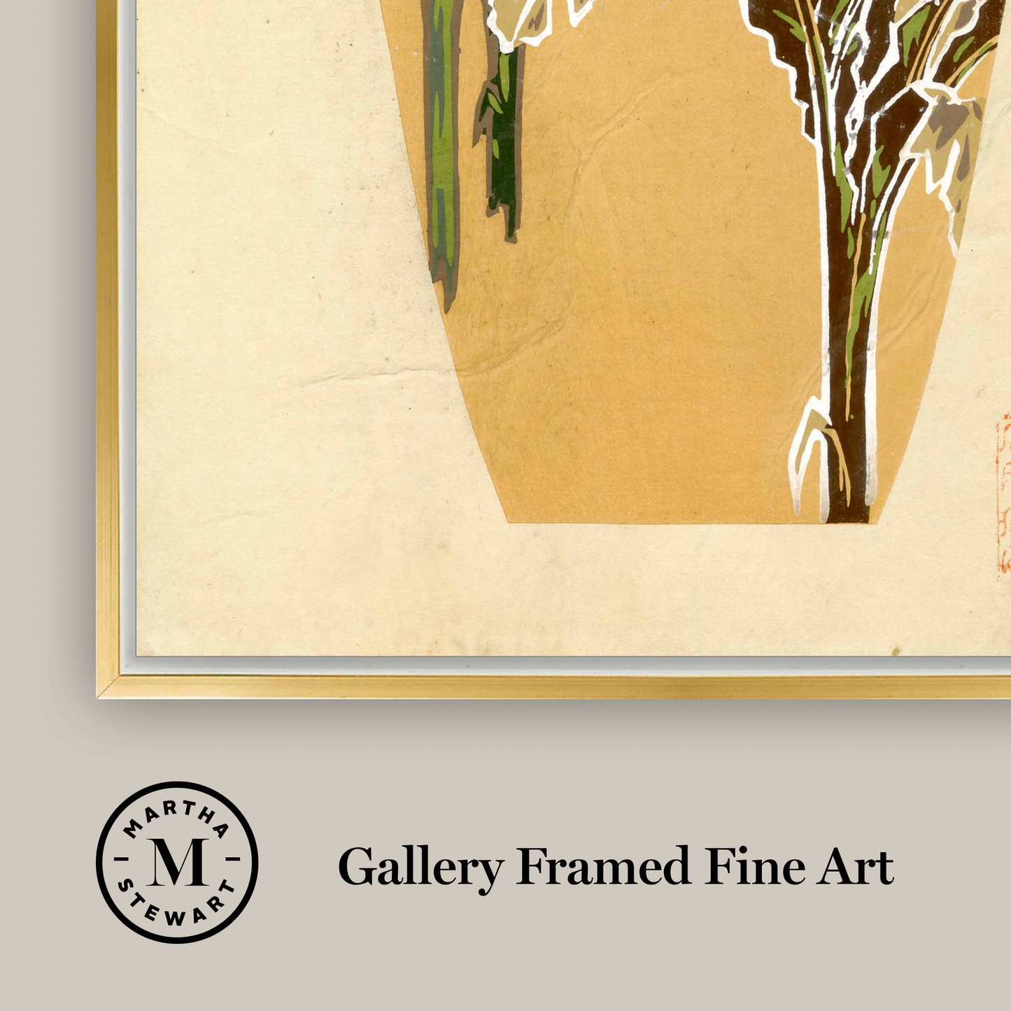 Martha Stewart Perry Street | Modern Botanical: Tropical Leaf Study | Framed Contemporary Wall Art