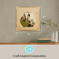 Martha Stewart Perry Street | Craft Inspired Composition | Framed Contemporary Mixed Media Art