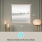 Martha Stewart Perry Street | Modern Abstract: Horizon Study | Framed Contemporary Minimalist Wall Art