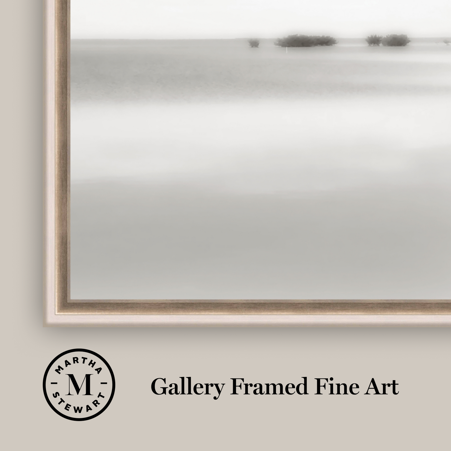 Martha Stewart Perry Street | Modern Abstract: Horizon Study | Framed Contemporary Minimalist Wall Art