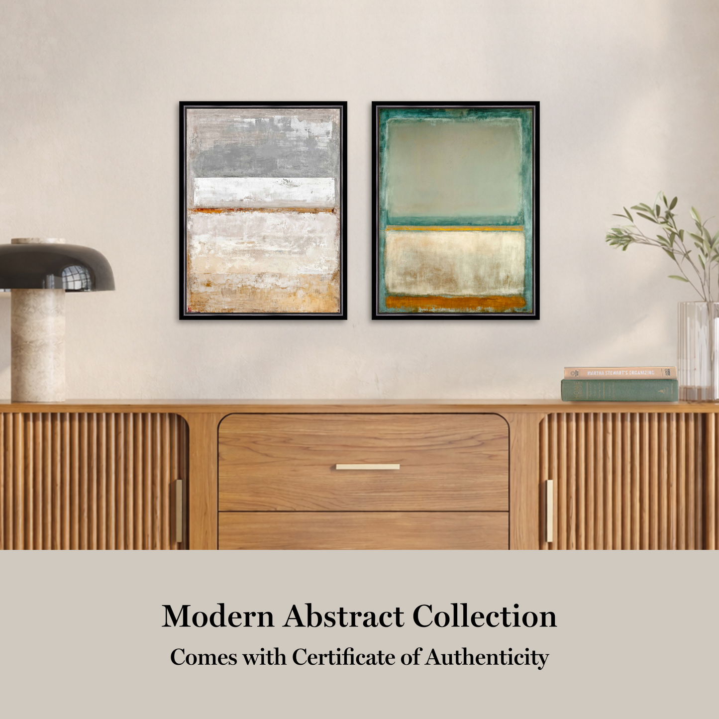 Martha Stewart Perry Street | Modern Abstract I | Framed Contemporary Textured Wall Art