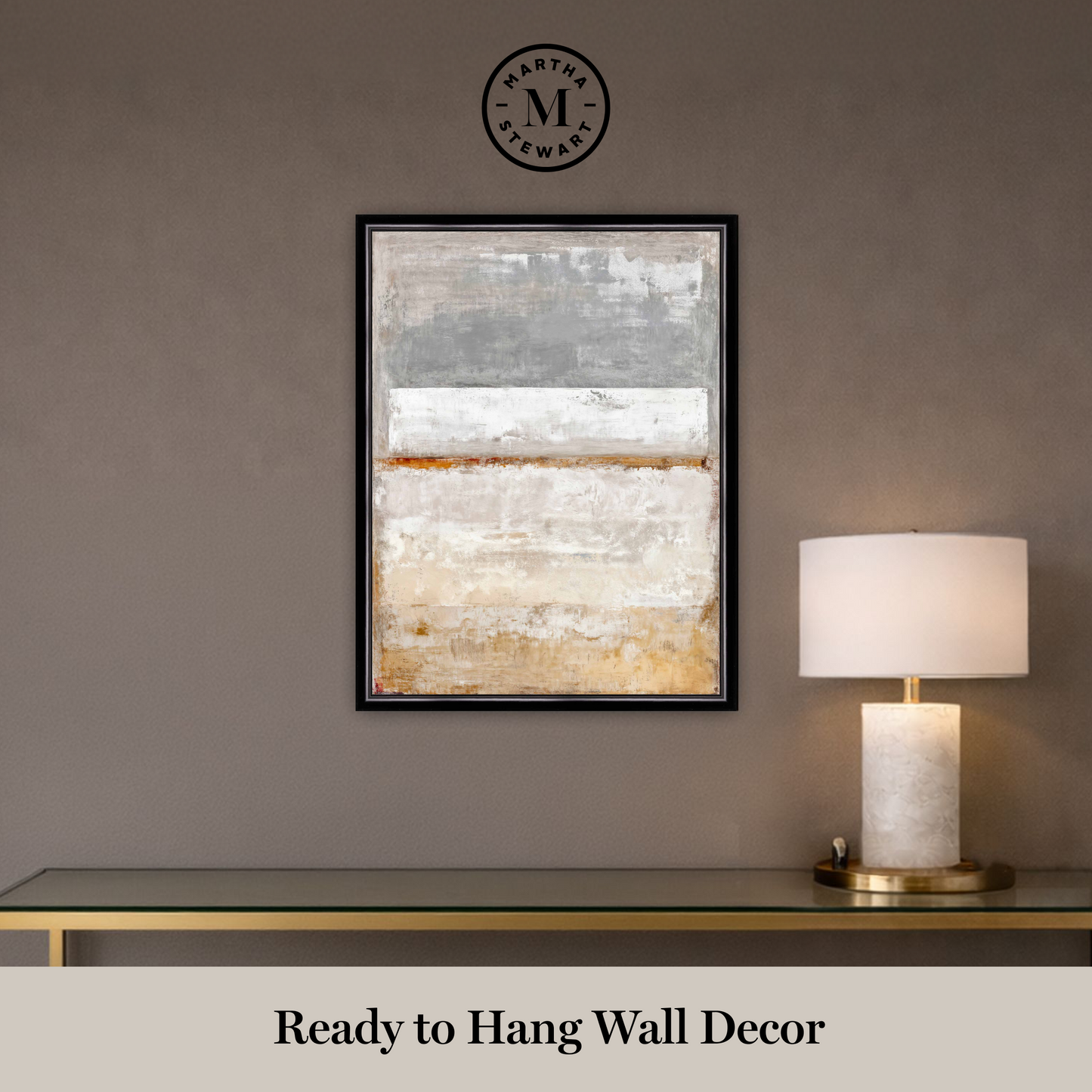 Martha Stewart Perry Street | Modern Abstract I | Framed Contemporary Textured Wall Art