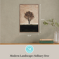 Martha Stewart Perry Street | Modern Landscape: Solitary Tree | Framed Contemporary Wall Art