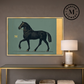 Martha Stewart Perry Street | Modern Equine Portrait | Framed Contemporary Horse Wall Art