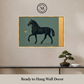 Martha Stewart Perry Street | Modern Equine Portrait | Framed Contemporary Horse Wall Art