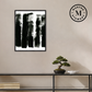 Martha Stewart Perry Street | Modern Abstract: Brush Study I | Framed Contemporary Black and White Art