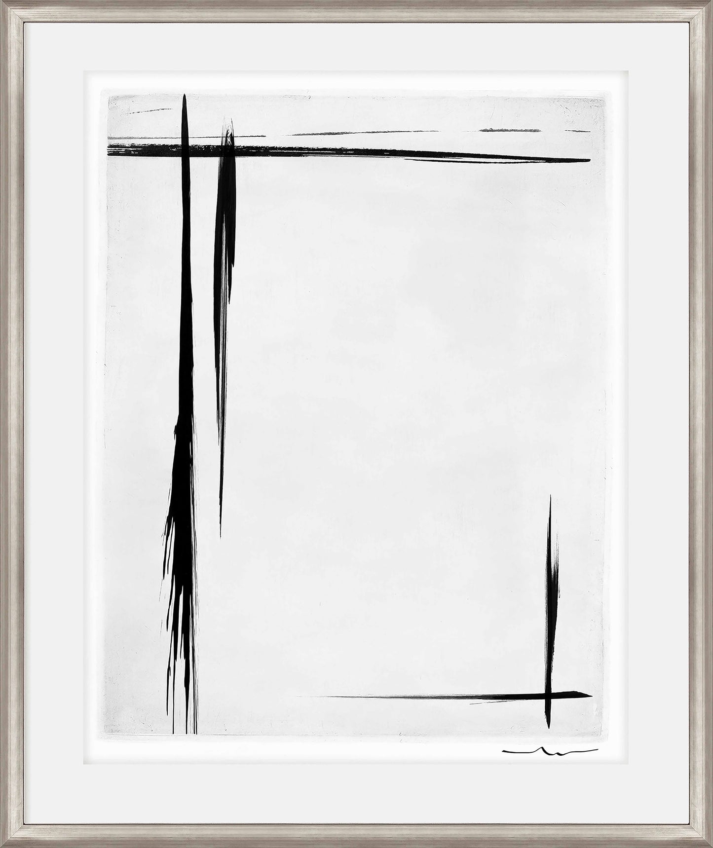 Martha Stewart Perry Street | Modern Abstract: Linear Study I | Framed Minimalist Wall Art