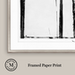 Martha Stewart Perry Street | Modern Abstract: Linear Study II | Framed Contemporary Minimalist Art